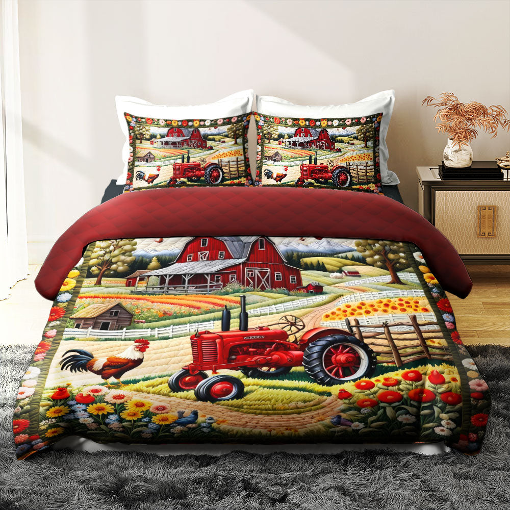 Gifts For Farm Lover Quilt Bed Set 063huti180125-Homacus