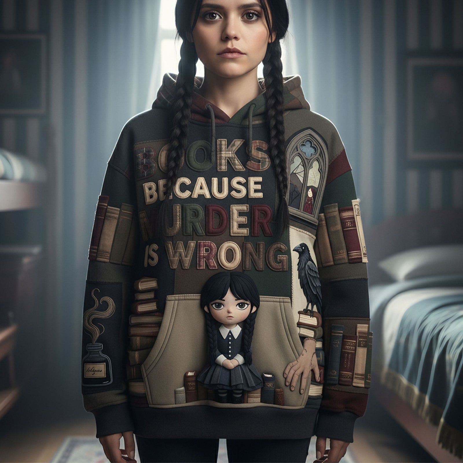 Because Murder Is Wrong 3D Shirt - Personalized Gifts For Book Lovers 04pati281125-Homacus