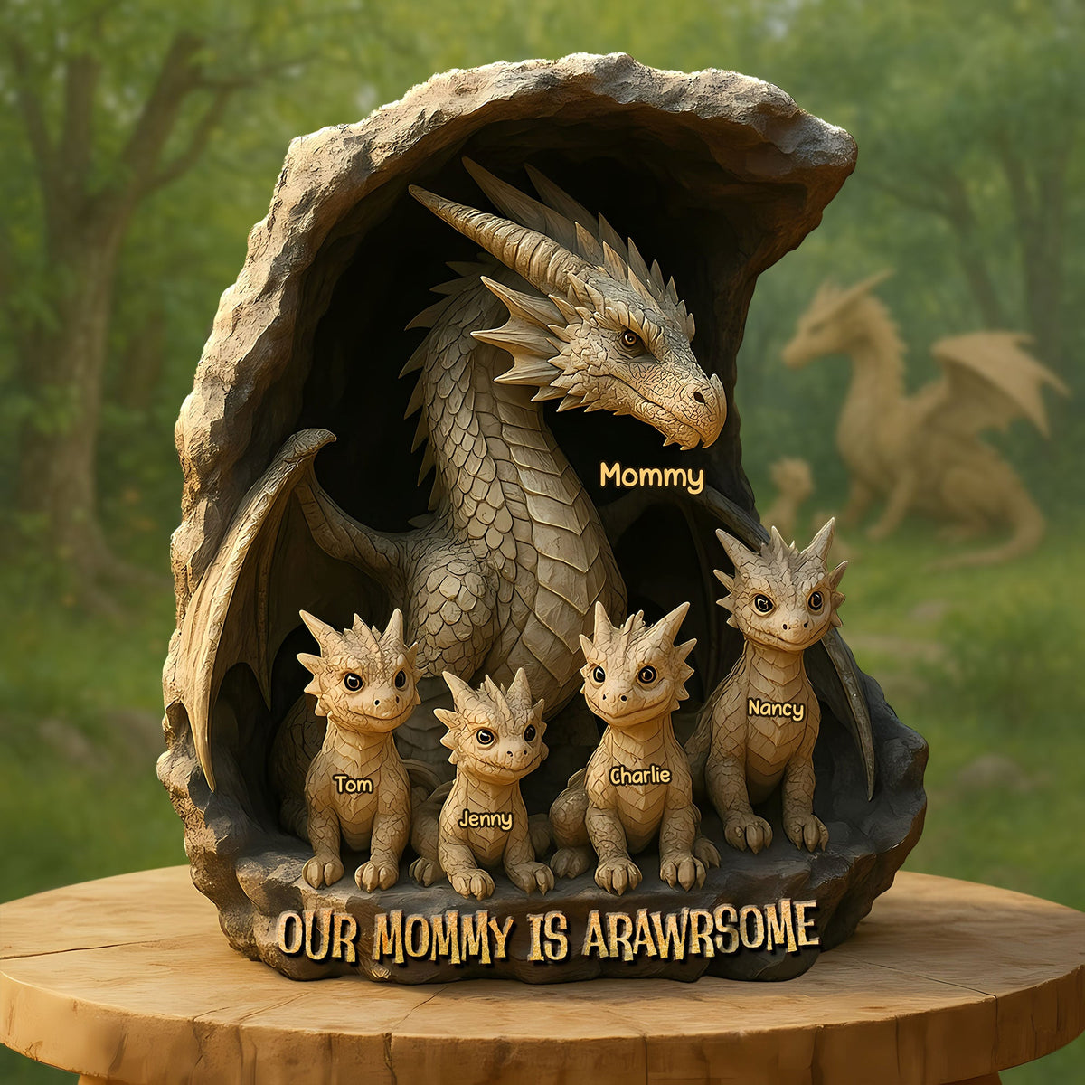 Personalized Christmas Decor Gifts For Mom Dragon Acrylic Plaque 02TGTI050425-Homacus