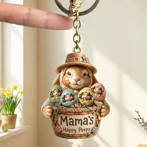 Easter Eggs Keychain - Personalized Gifts For Mom Keychain 01PATI060226-Homacus