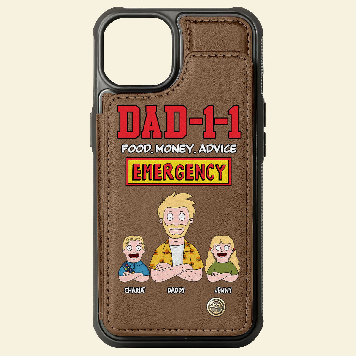 Dad Leather Flip Wallet Phone Case - Personalized Gifts For Dad 06toti220325hg-Homacus
