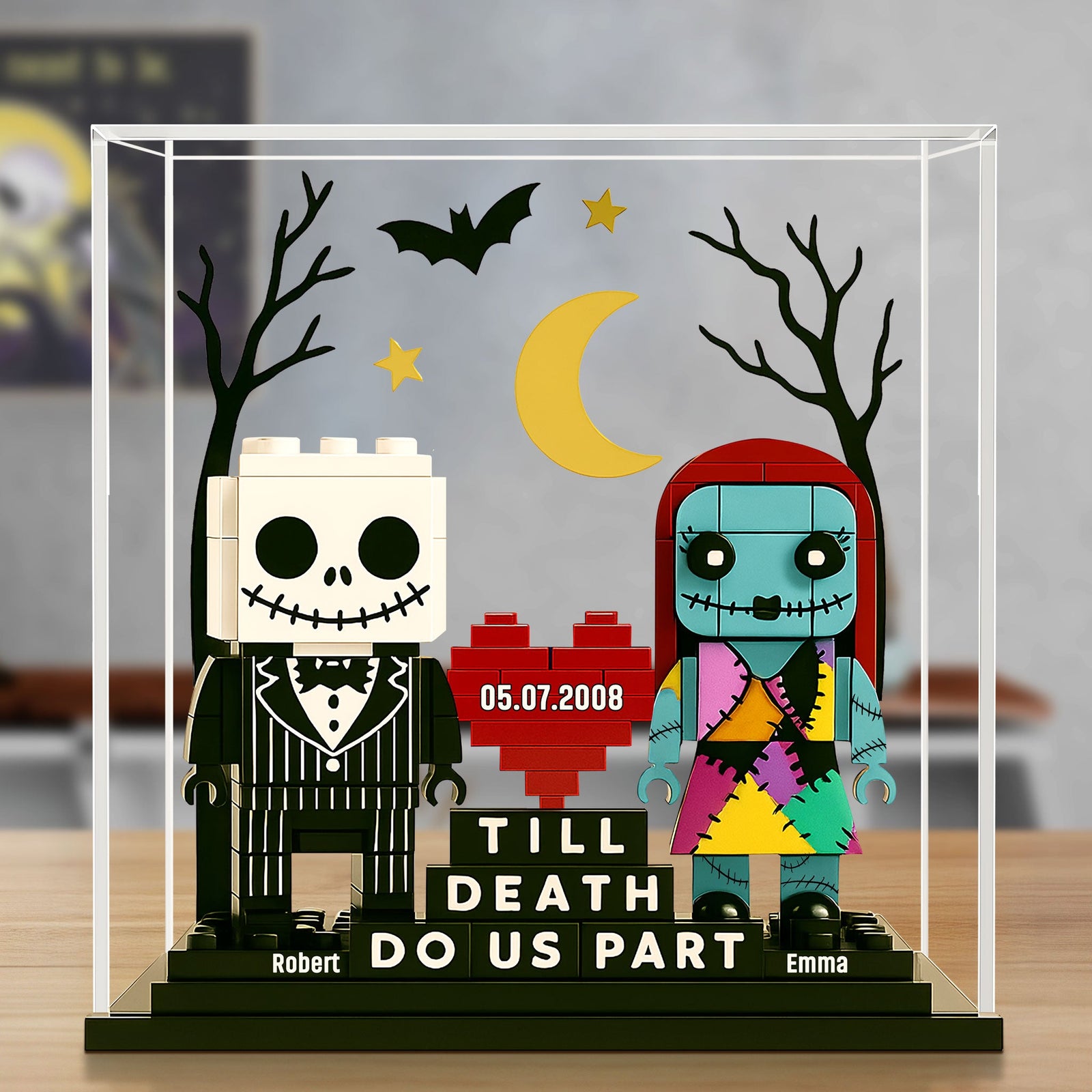 Horror Couple Plaque - Personalized Gifts For Couple 05nati290525-Homacus