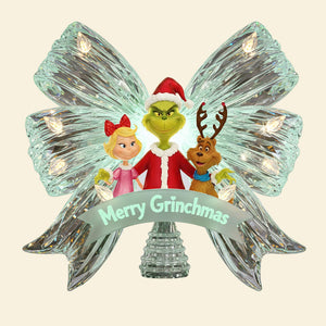 Cute Green Characters Tree Topper - Gifts For Christmas 01PATI211125-Homacus