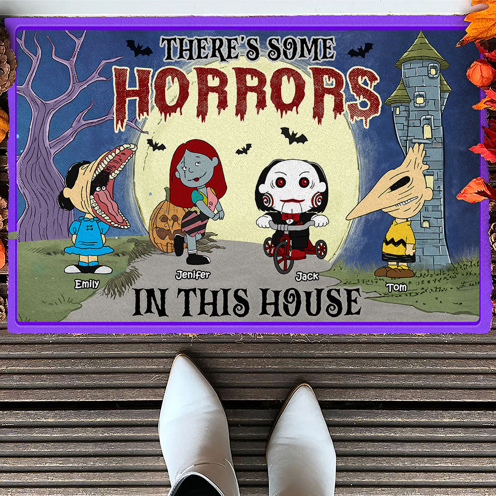 Personalized Gifts for Family Doormat, Horror Cartoon Family Halloween 01toti220824hg-Homacus