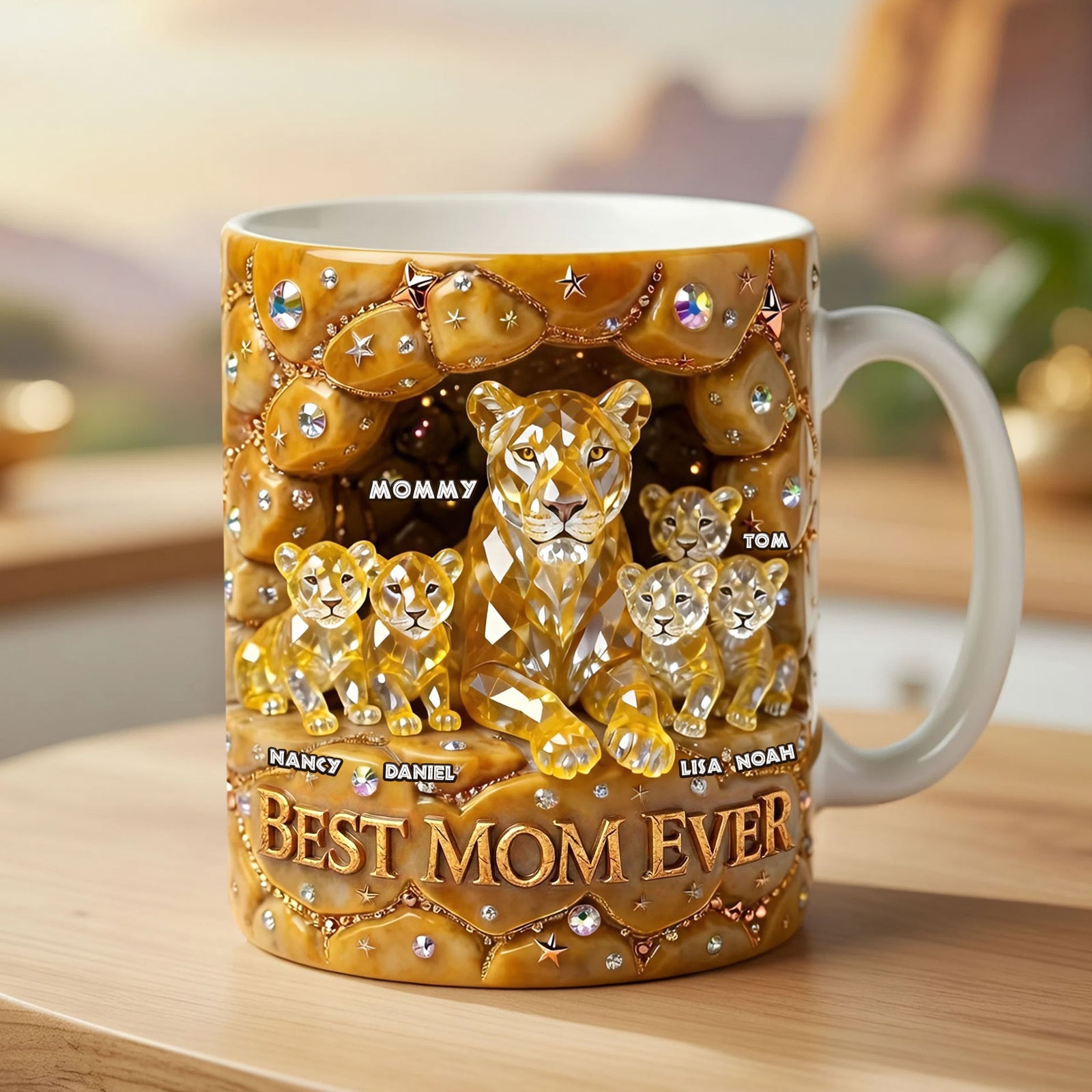 Best Lion Mom Ever Coffee Mug - Personalized Gifts For Mothers 04ohti070426-Homacus