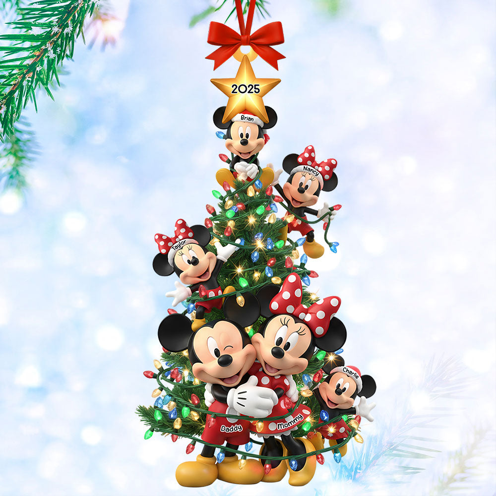 Family Ornament - Personalized Gift For Family Christmas Ornament 01NATI301025-Homacus