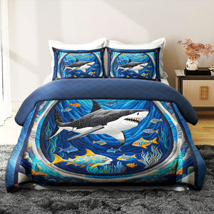 Shark Quilt Bed Set 05huti220125-Homacus