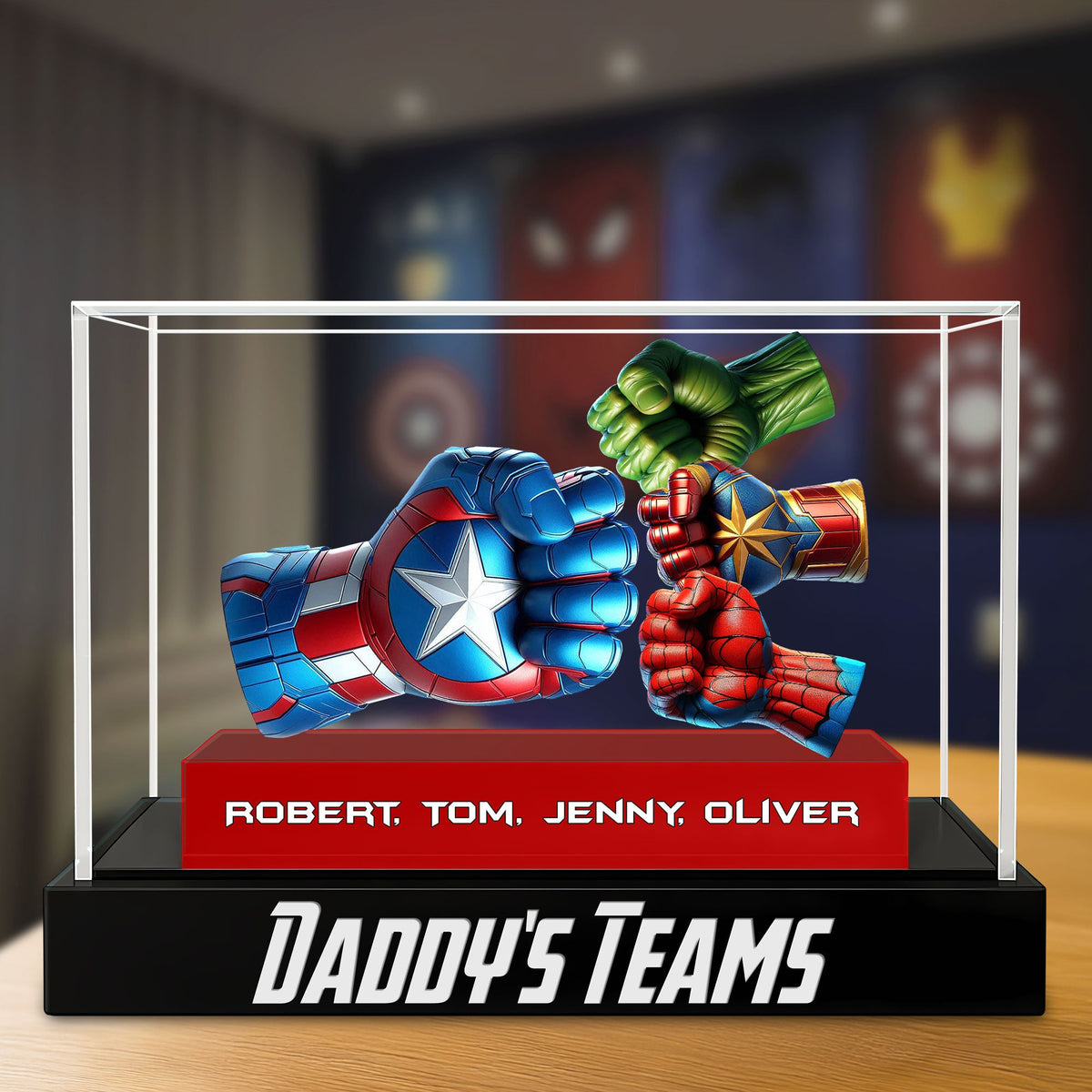 Super Fist Bump Dad Plaque - Personalized Gifts For Dad 02ohti150525-Homacus