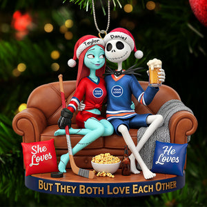 Sporty Couple Christmas Ornament - Personalized Gifts For Couple 04huti281025-Homacus