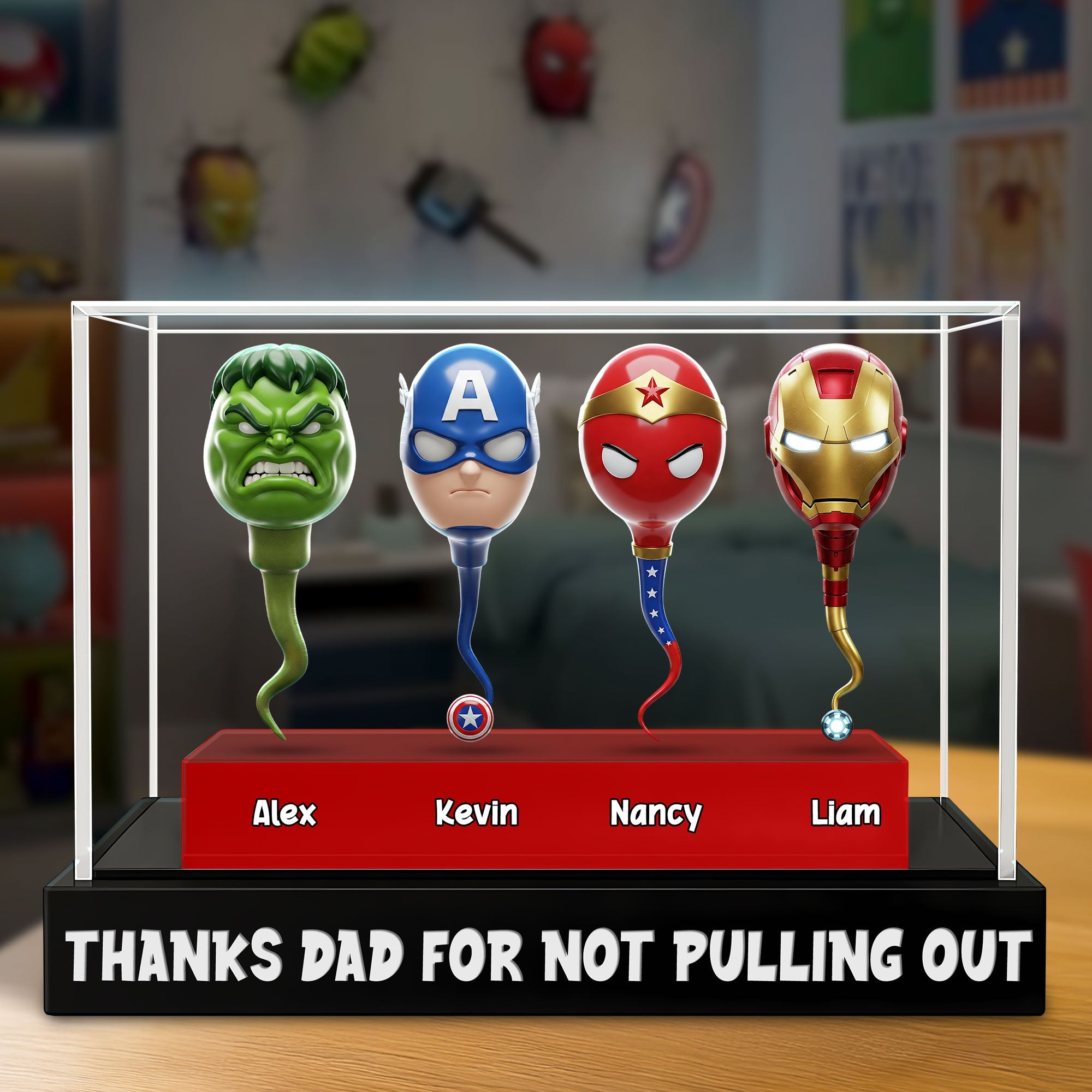 Super Sperm Dad Plaque - Personalized Gifts For Dad 04ohti170525