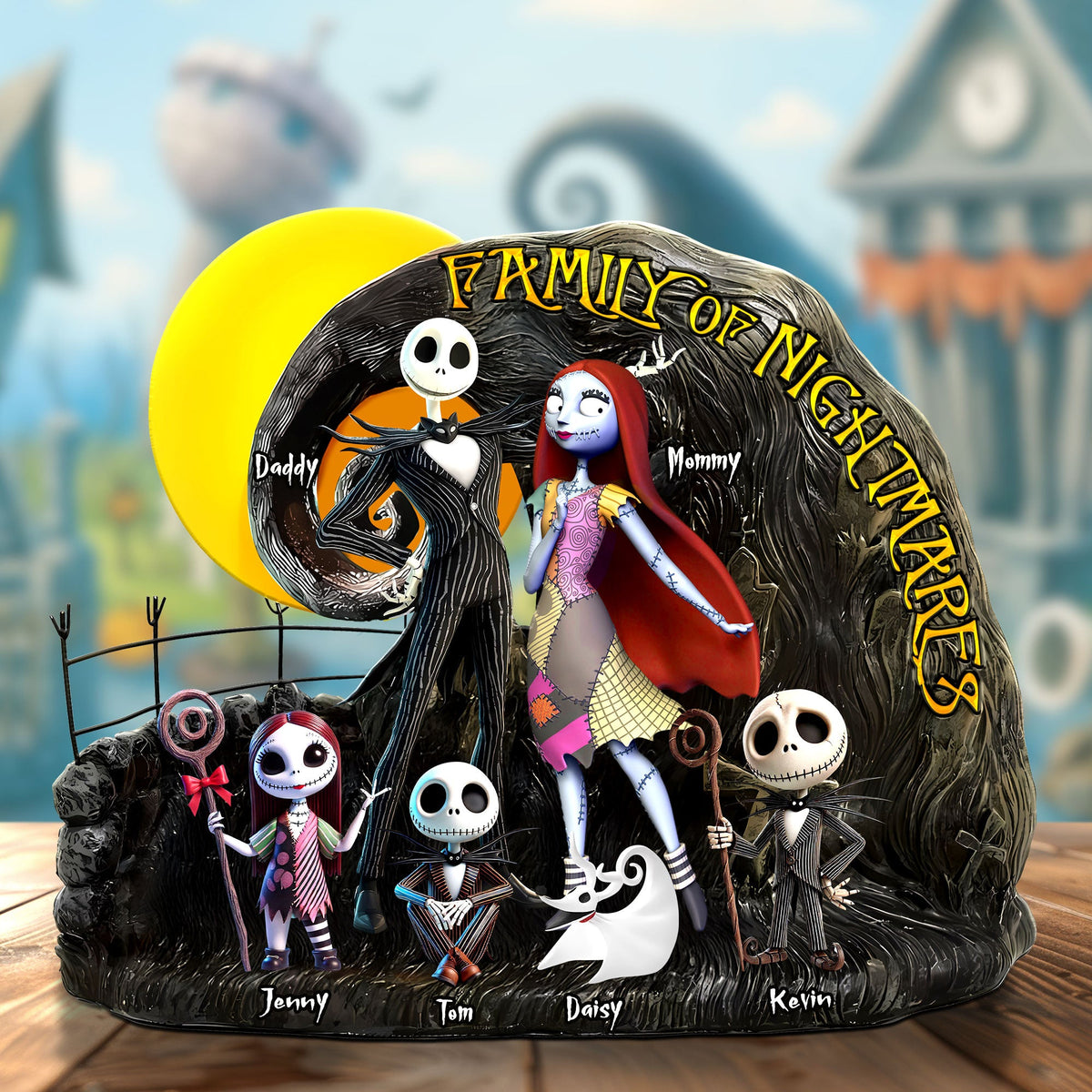 Horror Family Plaque - Personalized Gifts For Family 05ohti160425-Homacus