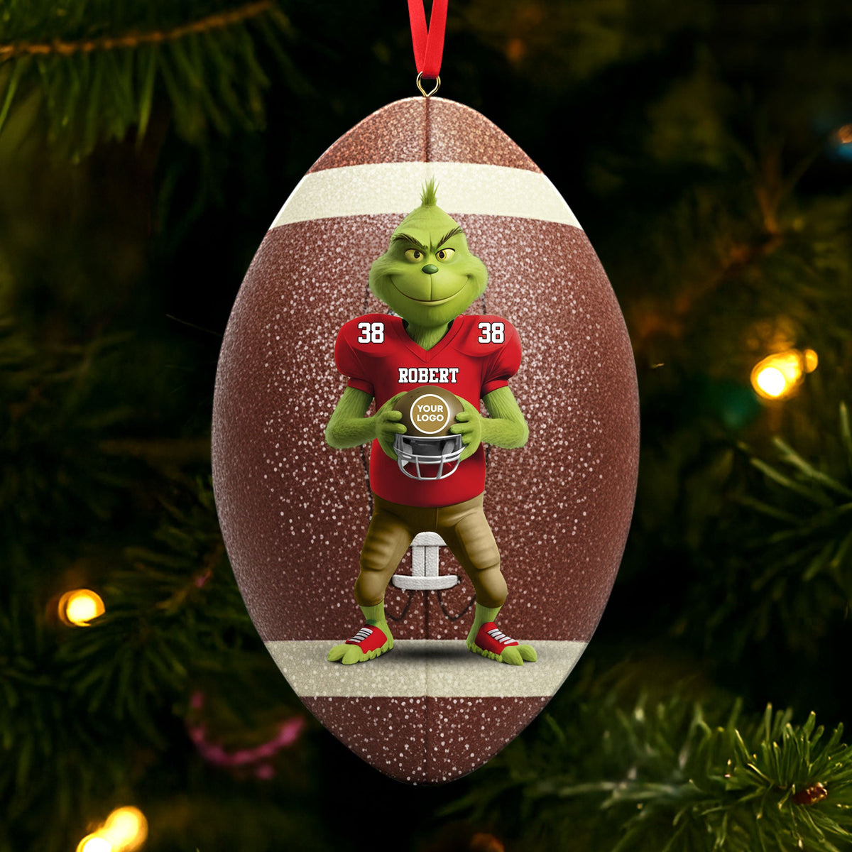 Green Monster Ornament - Personalized Gifts For Sport Lovers 01ohti061025-Homacus