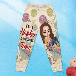 Personalized Gifts For Crochet Lover Sweatpants I'm A Hooker In My Spare Time 02tgti021224hh-Homacus