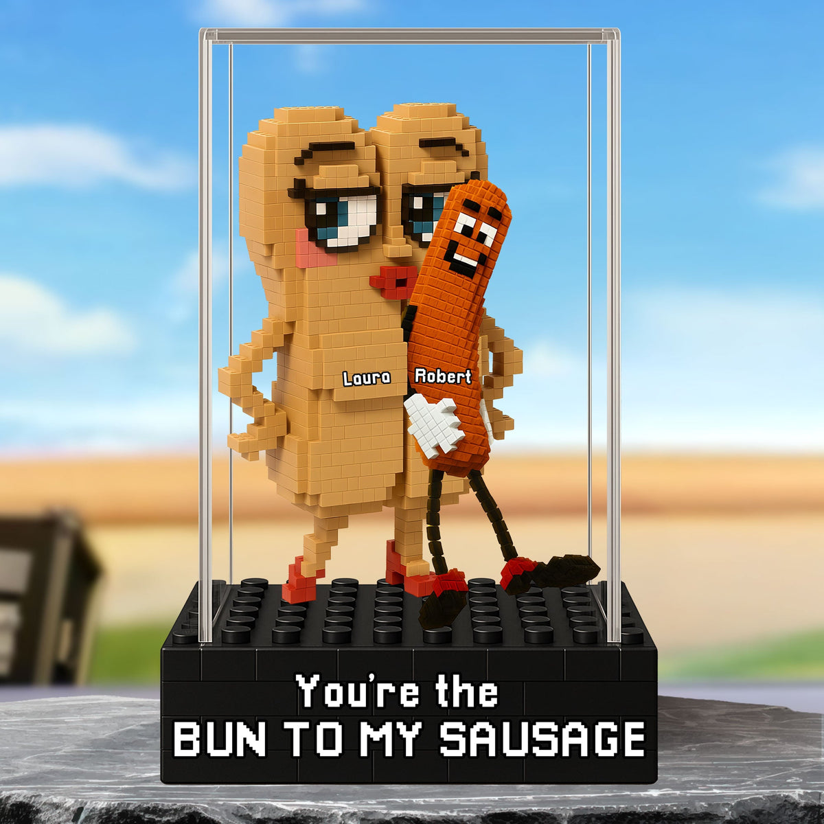 Sausage Couple Plaque - Personalized Gifts For Couple 03ohti200525-Homacus