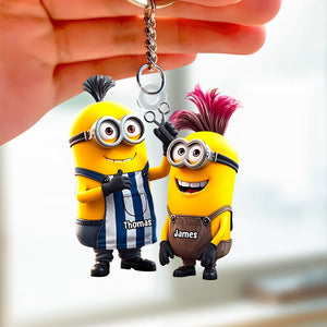 Personalized Gifts For Hair Stylist Keychain, Funny Cartoon Character 05tgti041224-Homacus