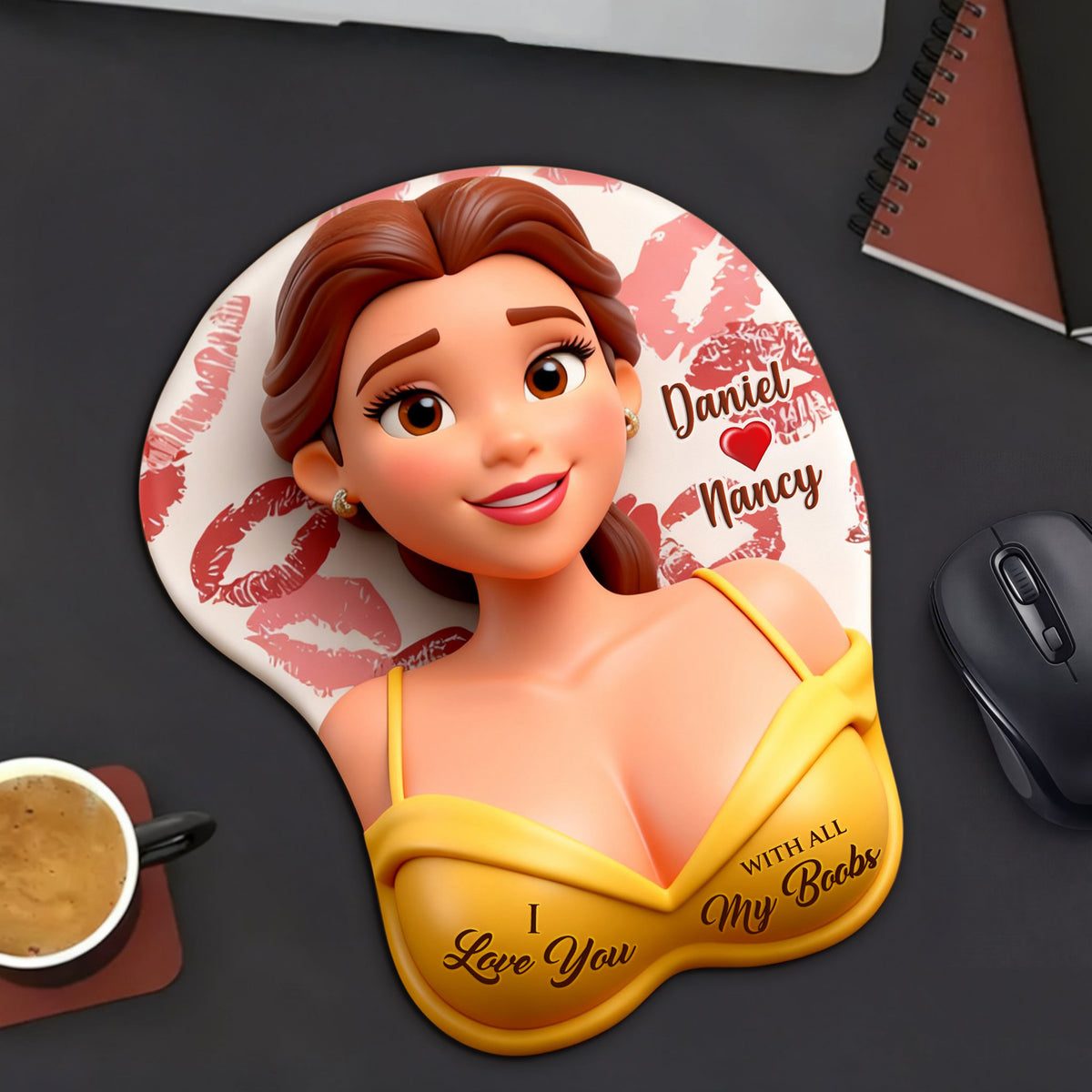 Sassy Girl 3D Mouse Pad - Personalized Gift For Couples 01NATI191225-Homacus