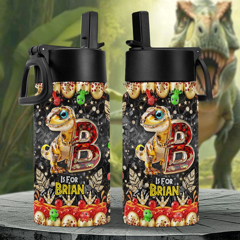 Dino Alphabet Letter Tumbler - Personalized Gifts For Kids 05tgti020725-Homacus