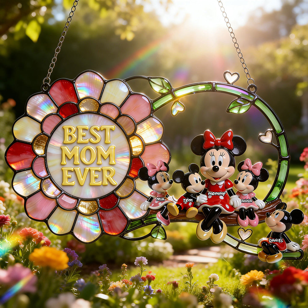 Best Mom Ever Suncatcher Ornament - Personalized Gifts For Mother's Day 03nati200326-Homacus