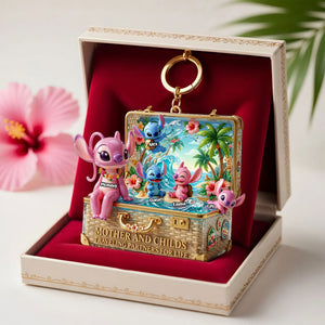 Cute Traveling Mom Keychain - Personalized Gifts For Moms 01PATI130426-Homacus