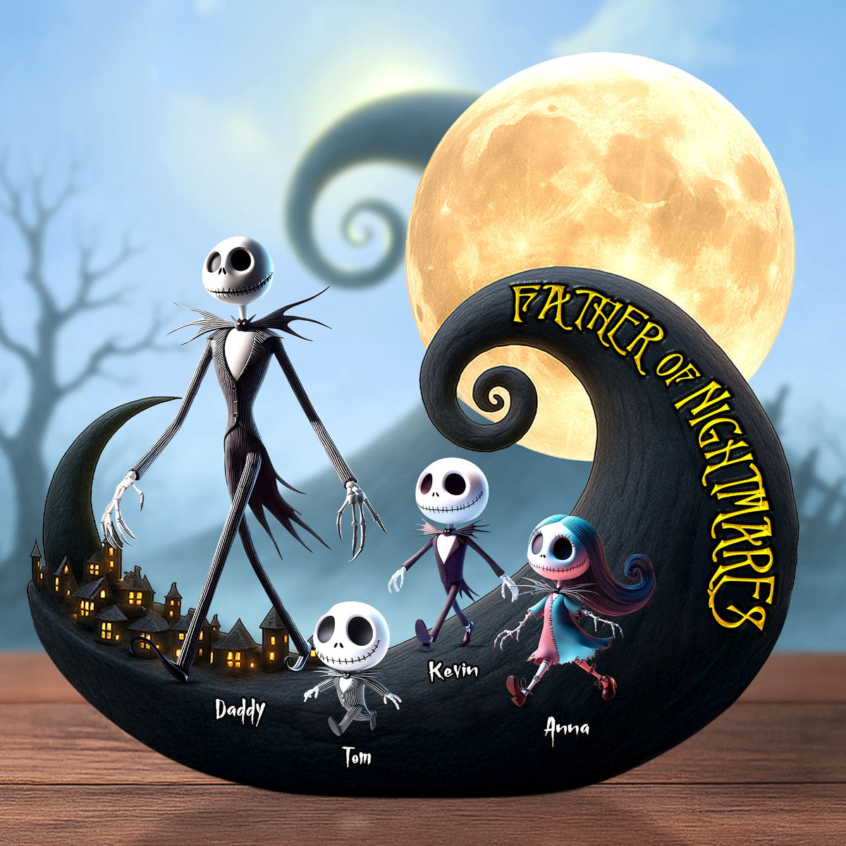 Nightmare Dad Plaque - Personalized Gifts For Dad 01ohti030525-Homacus