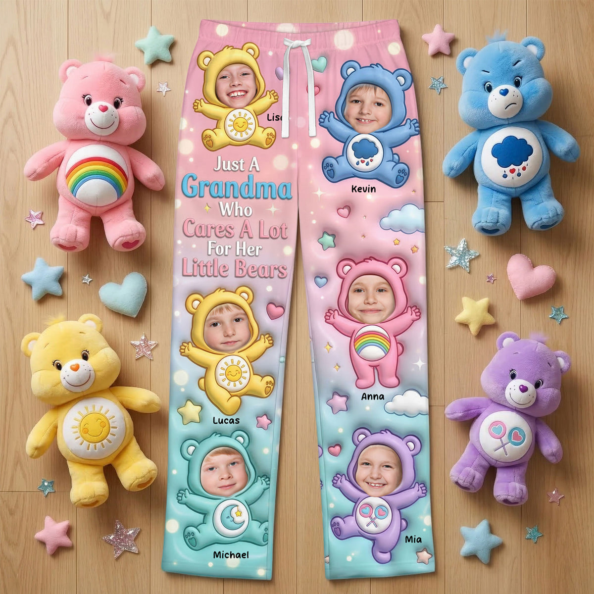 Grandma's Love Pajama Pants - Custom Photo Gifts For Grandmas 01nati130326-Homacus