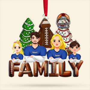 Personalized Gifts For Family Love Football Acrylic Ornament 02XQTI311024HG-Homacus