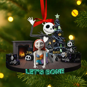Mischievous Spooky Couple Christmas Ornament, Personalized Gifts For Couple 05qhti160925-Homacus