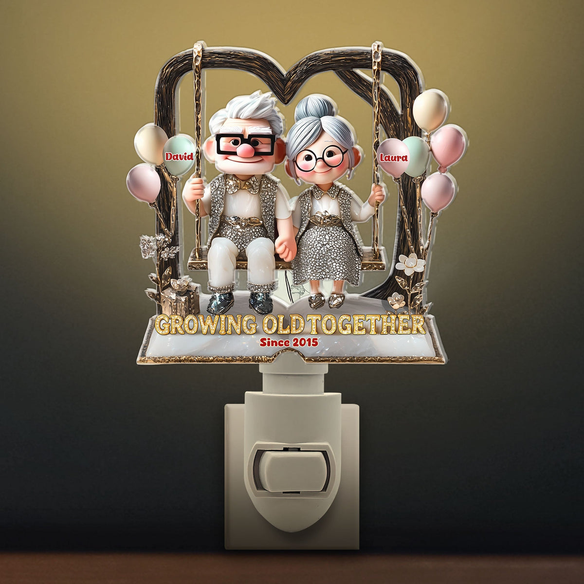 Old Couple Night Light - Personalized Gifts For Couple 06tgti280525-Homacus