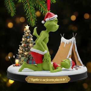 Cheeky Green Couple Ornament - Personalized Gifts For Couple 03ohti091025-Homacus