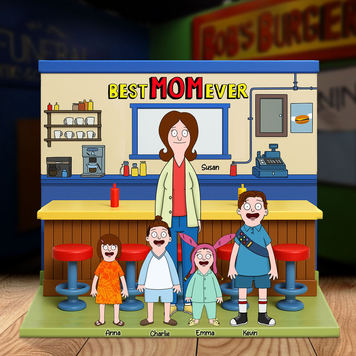 Personalized Gifts For Mom Plaque Best Mom Ever 032nati100425hg-Homacus