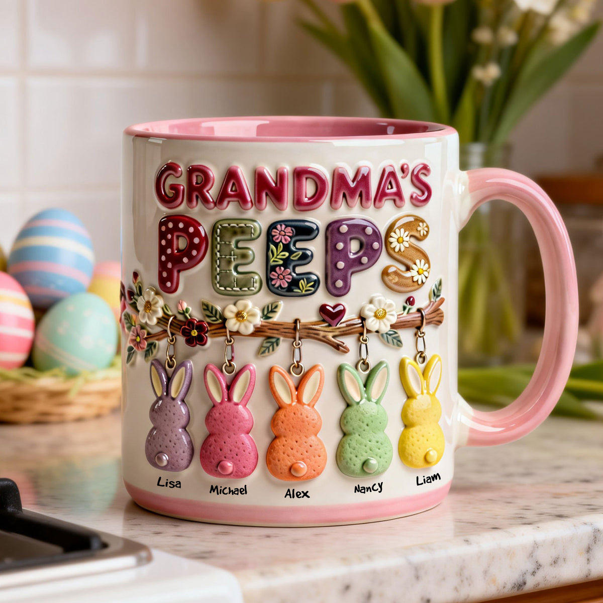 Grandma Peep Easter Accent Mug - Personalized Gifts For Grandma 01nati300126-Homacus