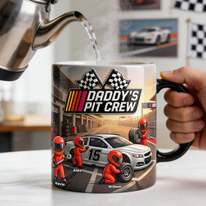 Dad’s Fast Lane Crew Magic Coffee Mug - Personalized Gifts For Dads 02NATI080526-Homacus