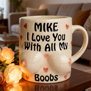Naughty Boobs Coffee Mug - Personalized Gifts For Couple Coffee Mug 04NATI140125-Homacus