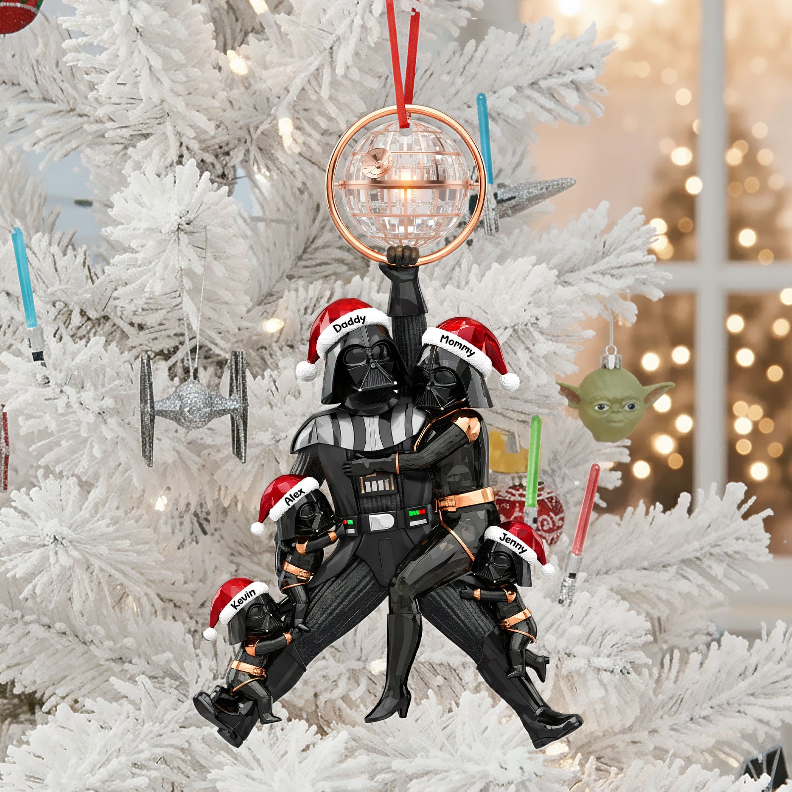 Cosmic Family Tree Ornament - Personalized Gifts For Family 01QHTI240925-Homacus