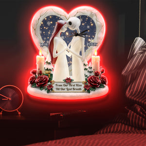 Spooky Couple LED Wall Sign - Personalized Gifts For Couple 01pati200925-Homacus