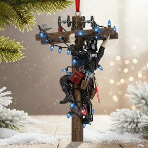 Lineman Ornament - Personalized Gift For Christmas Ornament 02TGTI011125-Homacus