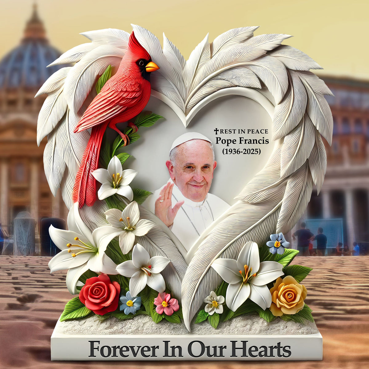 Forever In Our Hearts Plaque - Gift For Heaven 041HUTI210425-Homacus