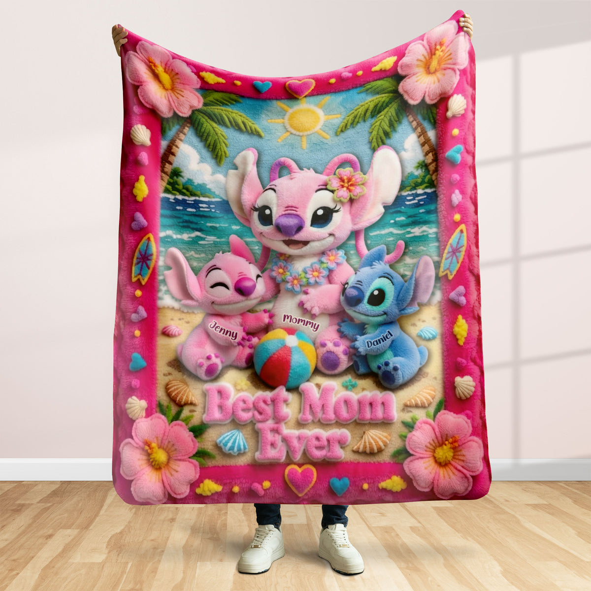 Best Mom Ever Blanket - Personalized Gifts For Moms 02tyti100426-Homacus