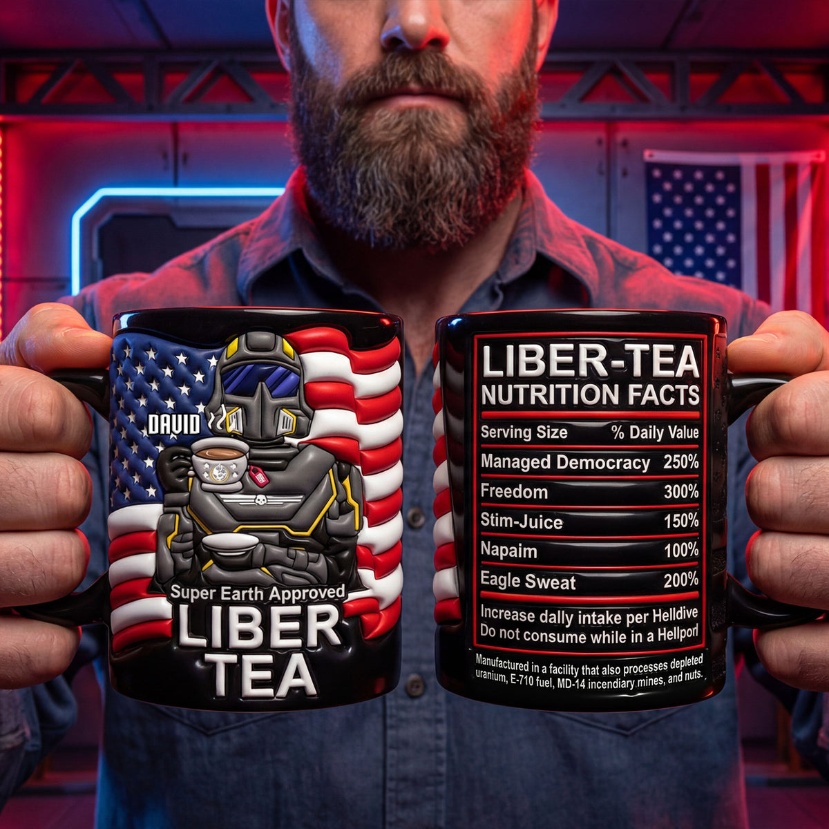 Freedom Squad 250th Anniversary Black Mug - Personalized Gifts For Game Lovers 01NATI030326-Homacus