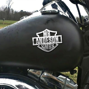 Motocycle Metal Emblems With Double-Sided Adhesive Tape For Biker Couple 02qhti250724-Homacus