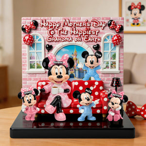 To The Happiest Grandma On Earth Acrylic Plaque - Personalized Gifts For Grandmas 02ohti310326-Homacus