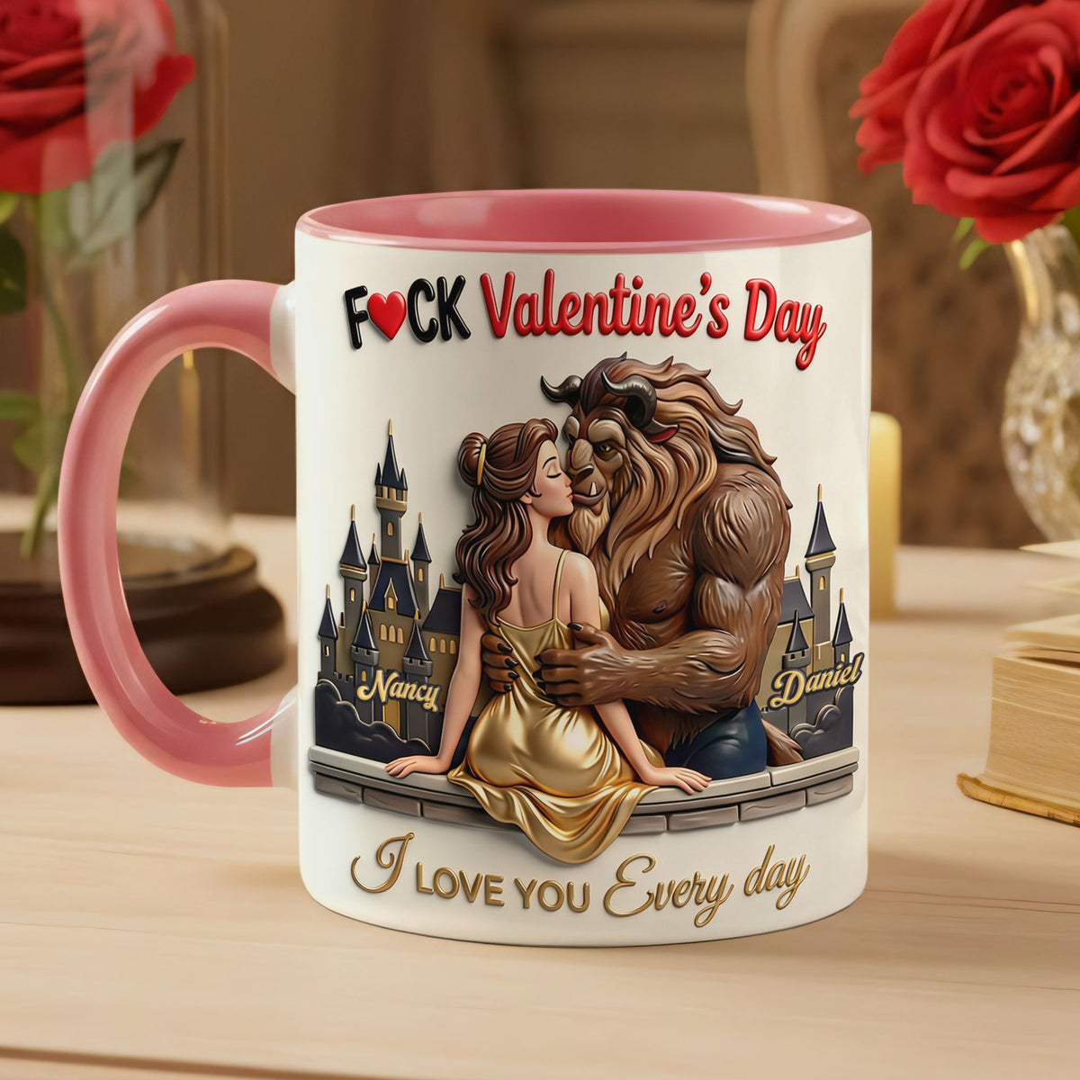 Love You Everyday Coffee Accent Mug - Personalized Gifts For Couple 03nati210126-Homacus