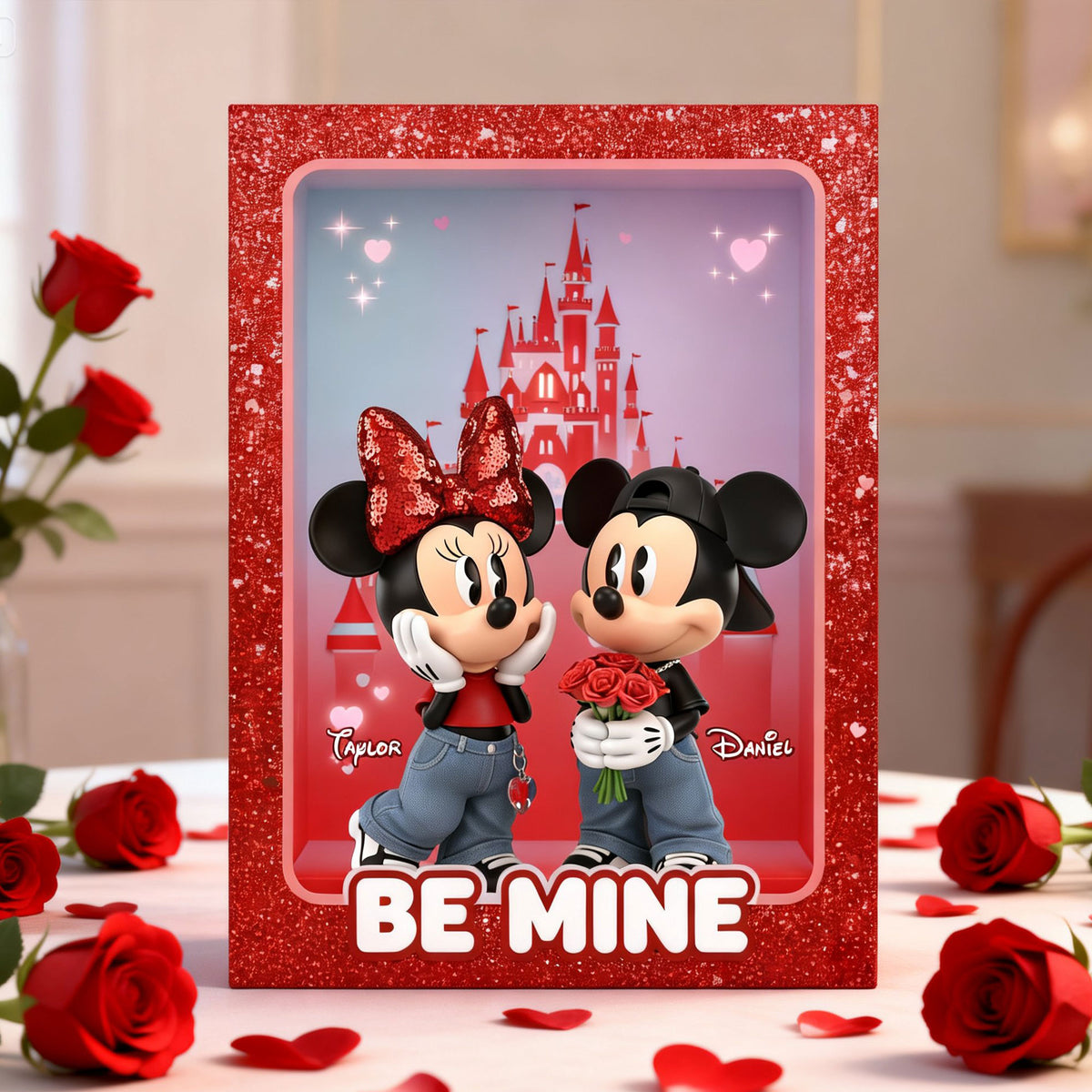 Be Mine Couple Acrylic Plaque - Personalized Gifts For Couple Valentine Plaque 02NATI231225-Homacus