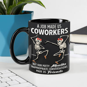 Dancing Skeleton Coworkers Coffee Mug - Personalized Gifts For Coworkers Coffee Mug 06HUTI151125-Homacus