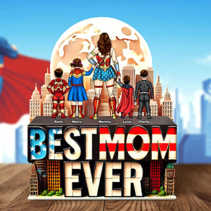 Super Mom Plaque - Personalized Gifts For Mom 011huti190425pa-Homacus