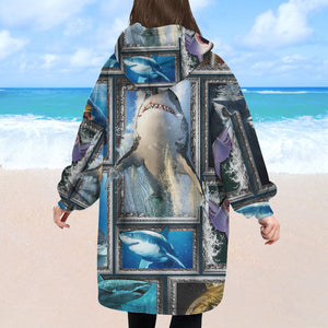 Personalized Gift For Shark Lover Oversized Hoodie 07ACTI211224-Homacus