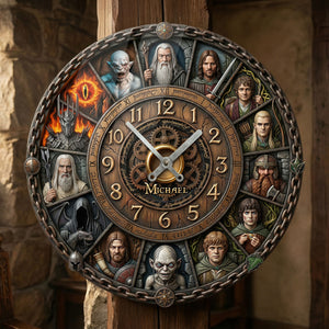 Fantasy Traveler Wall Clock - Personalized Gifts For Fantasy Fans 1 Layer Acrylic Hanging Wall Clock 04HUTI280226-Homacus