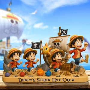 Pirate Dad Plaque - Personalized Gifts For Dad 03toti060525-Homacus