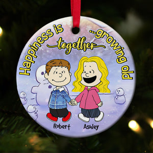 Personalized Christmas Gifts For Couple Hand In Hand Ceramic Ornament 04QHHN281023DA