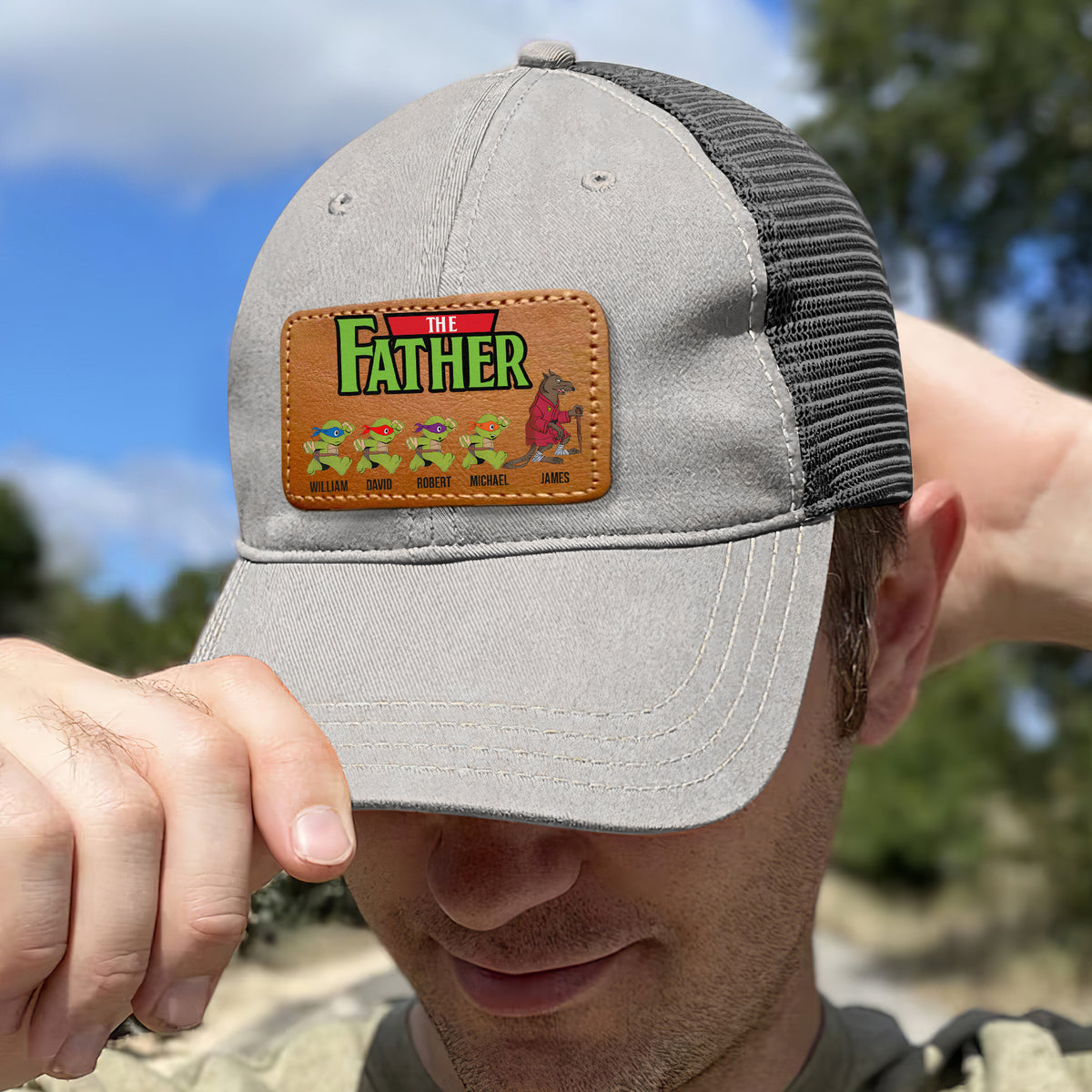 Turtle Dad Trucker Hat - Personalized Gifts For Father 04ohdc270524-Homacus